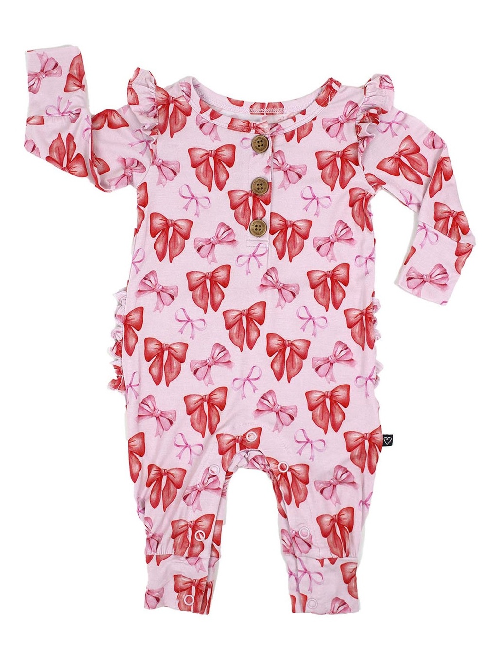 Lev Baby Catalina Ruffled Bamboo Romper